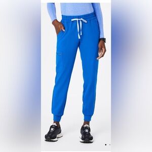 Figs Women's Royal Blue Uman Relaxed Jogger Scrub Pants - L - Tall